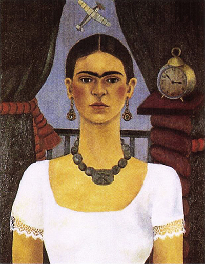 Self Portrait - Time Flies Frida Kahlo